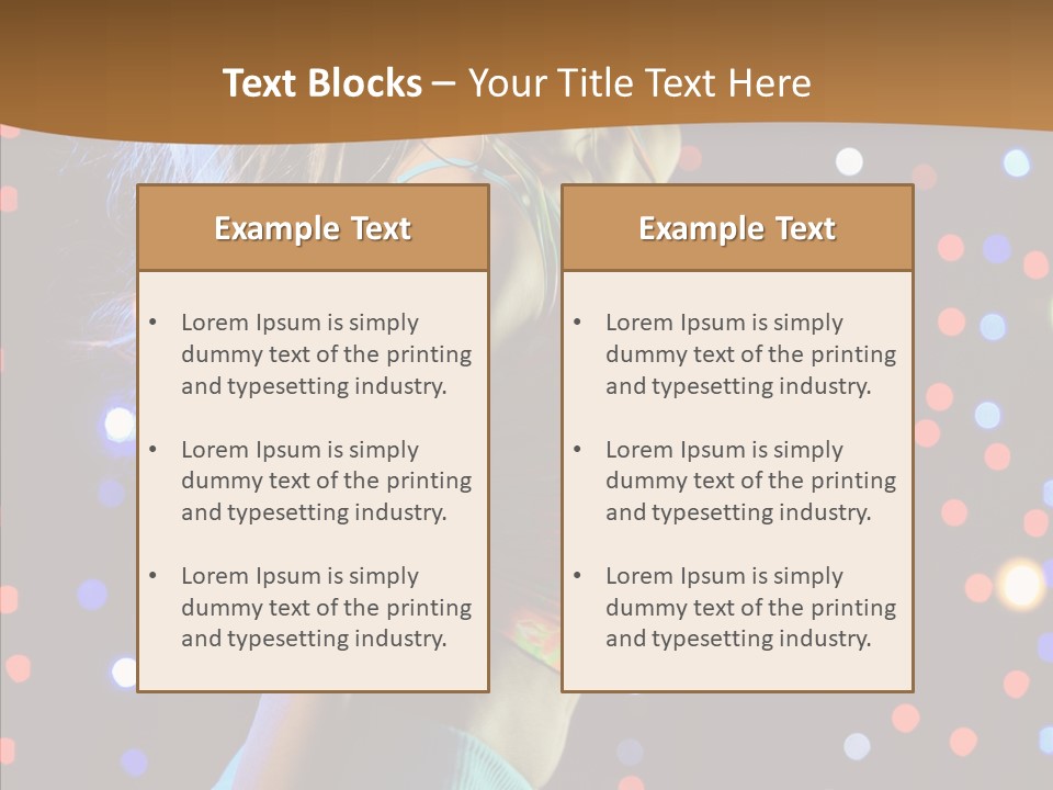 Dress Girl White PowerPoint Template