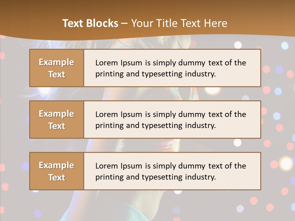 Dress Girl White PowerPoint Template