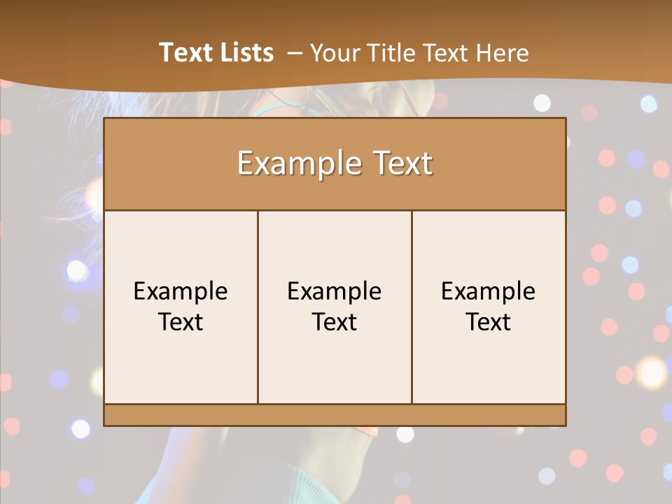 Dress Girl White PowerPoint Template