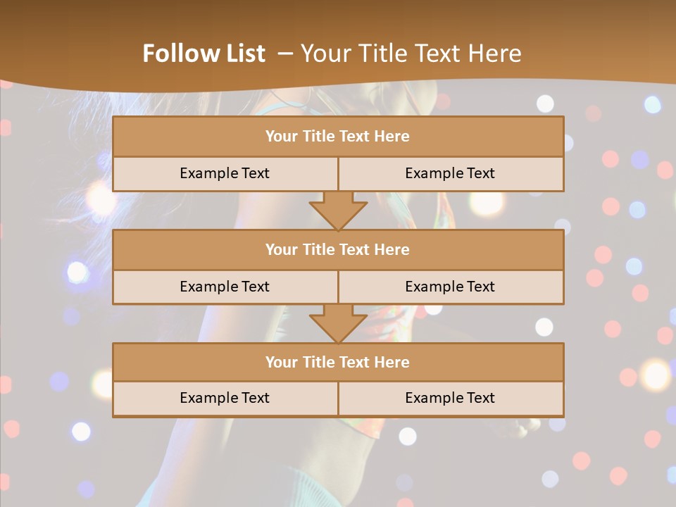 Dress Girl White PowerPoint Template