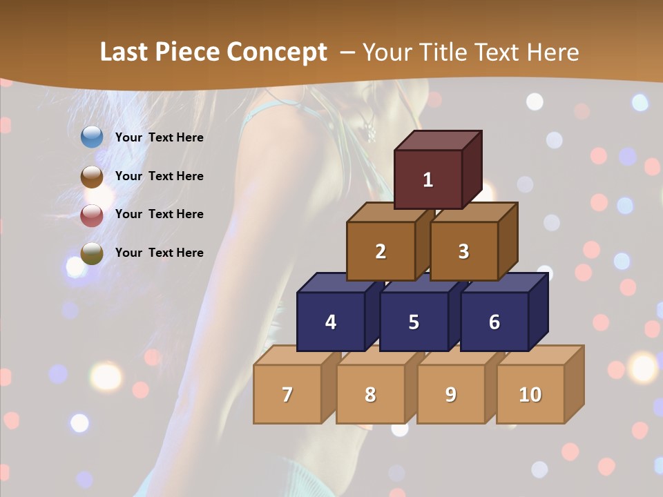 Dress Girl White PowerPoint Template