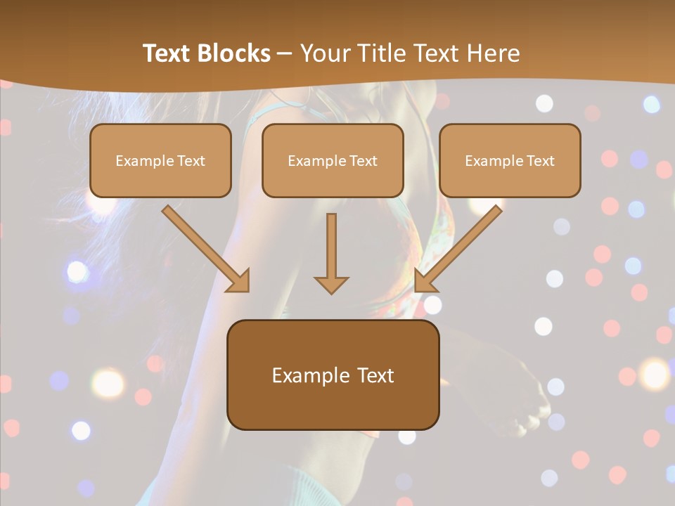 Dress Girl White PowerPoint Template