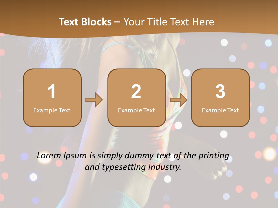 Dress Girl White PowerPoint Template