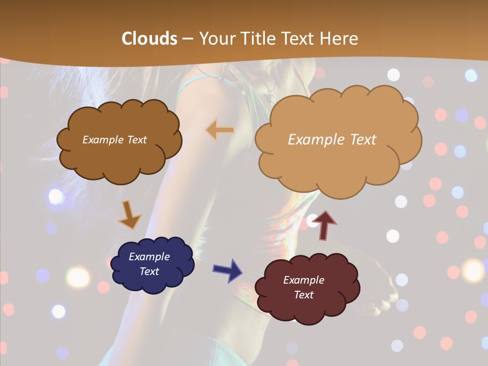 Dress Girl White PowerPoint Template