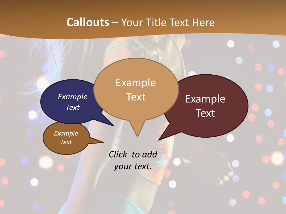 Dress Girl White PowerPoint Template