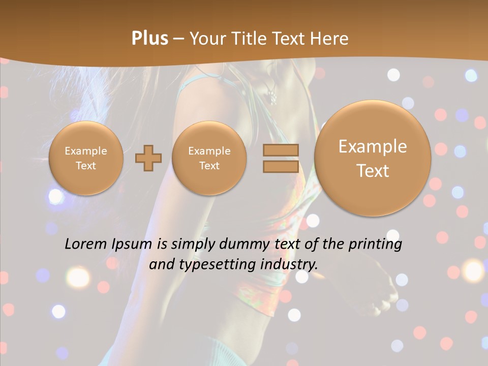 Dress Girl White PowerPoint Template