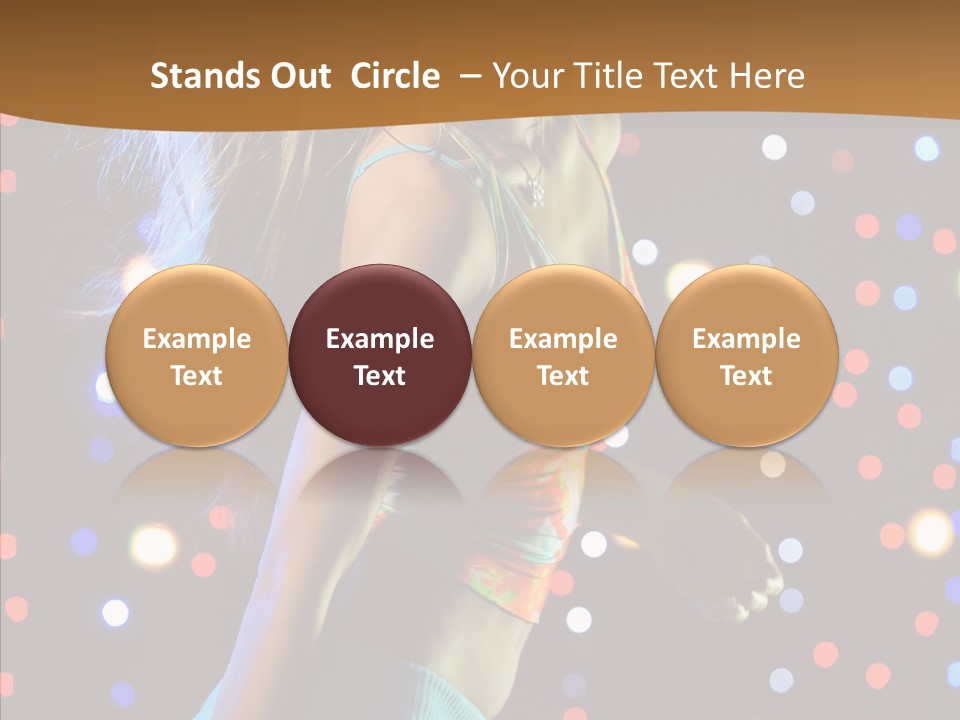 Dress Girl White PowerPoint Template