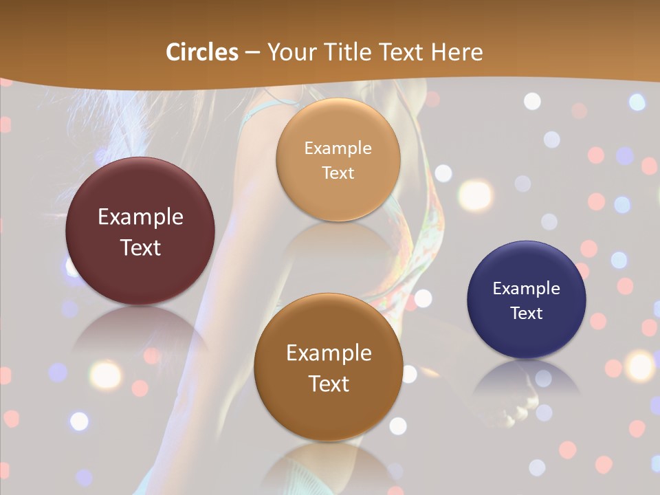 Dress Girl White PowerPoint Template