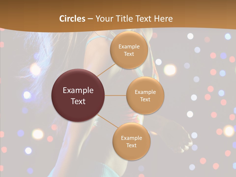 Dress Girl White PowerPoint Template