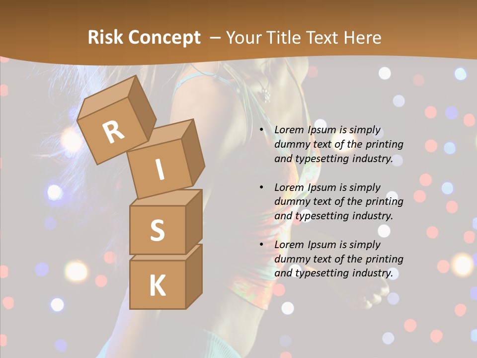 Dress Girl White PowerPoint Template