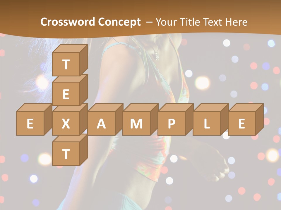 Dress Girl White PowerPoint Template