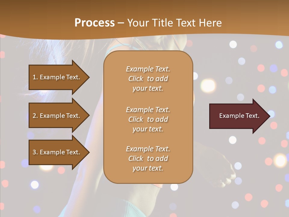 Dress Girl White PowerPoint Template