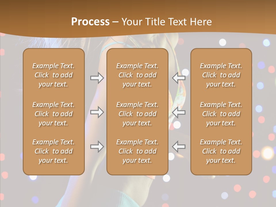 Dress Girl White PowerPoint Template