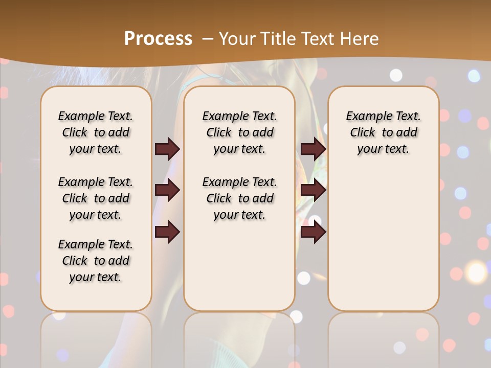 Dress Girl White PowerPoint Template