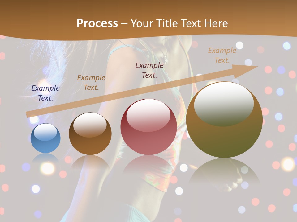 Dress Girl White PowerPoint Template