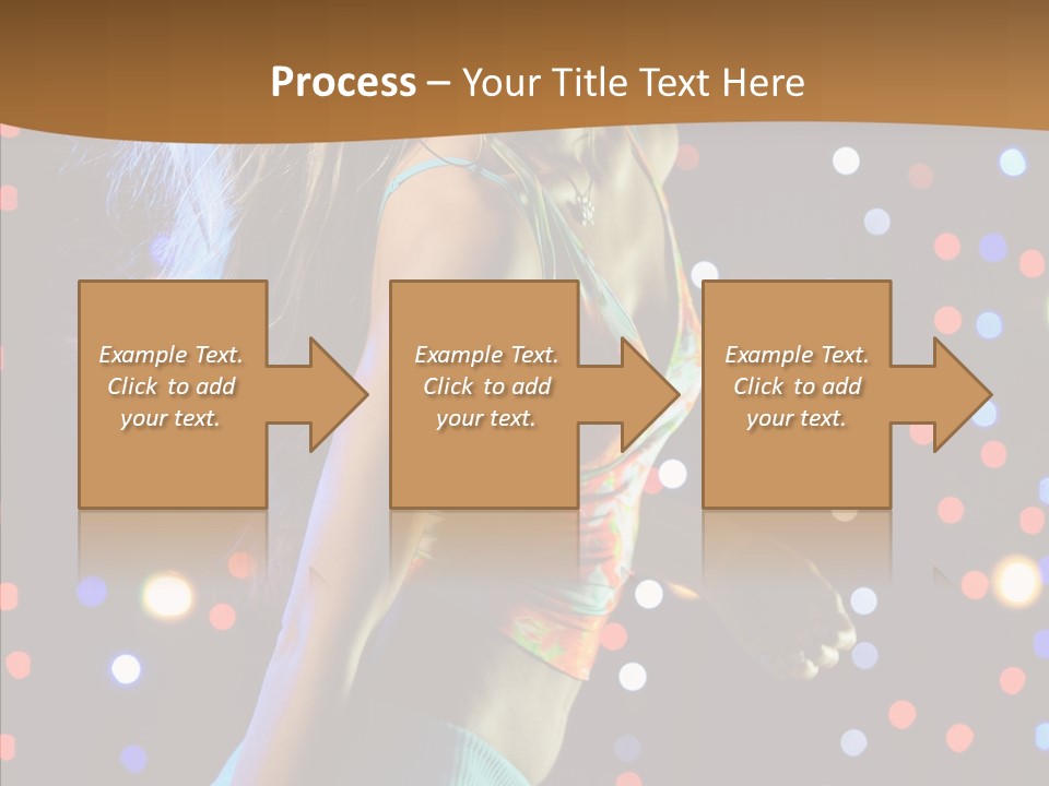 Dress Girl White PowerPoint Template