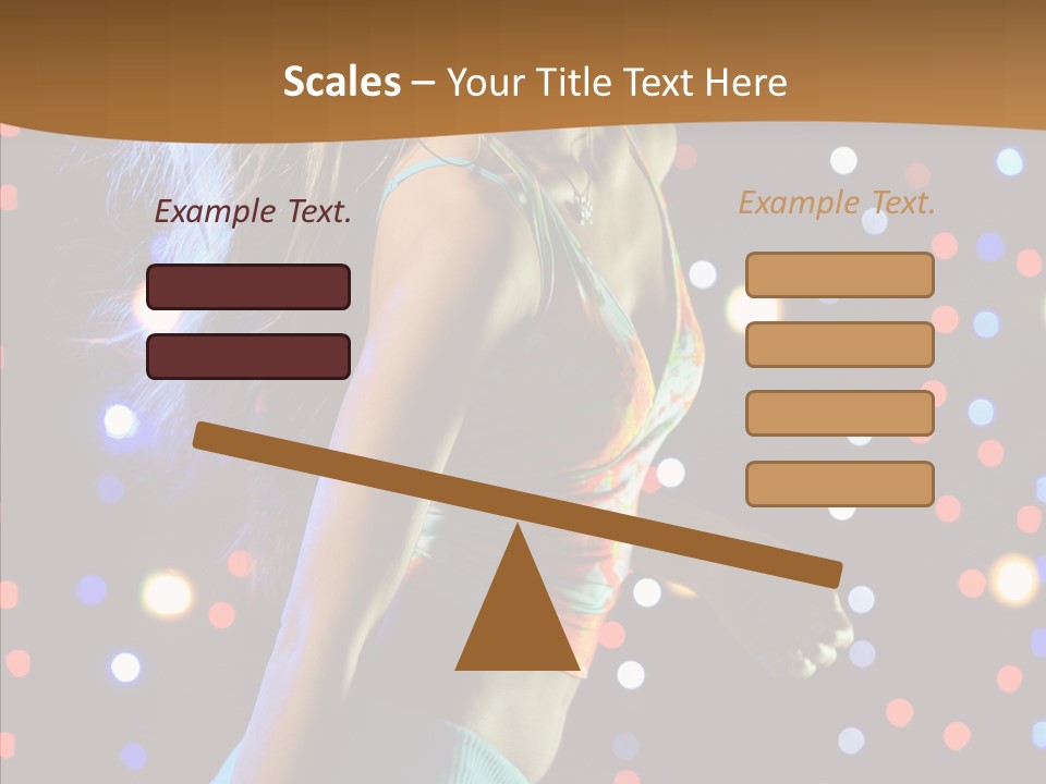 Dress Girl White PowerPoint Template