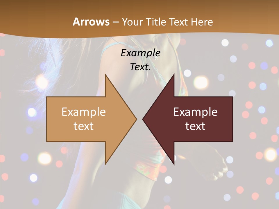 Dress Girl White PowerPoint Template