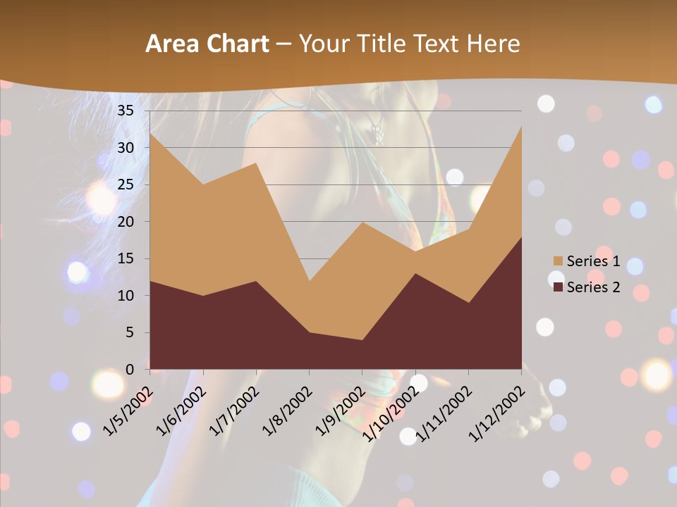 Dress Girl White PowerPoint Template