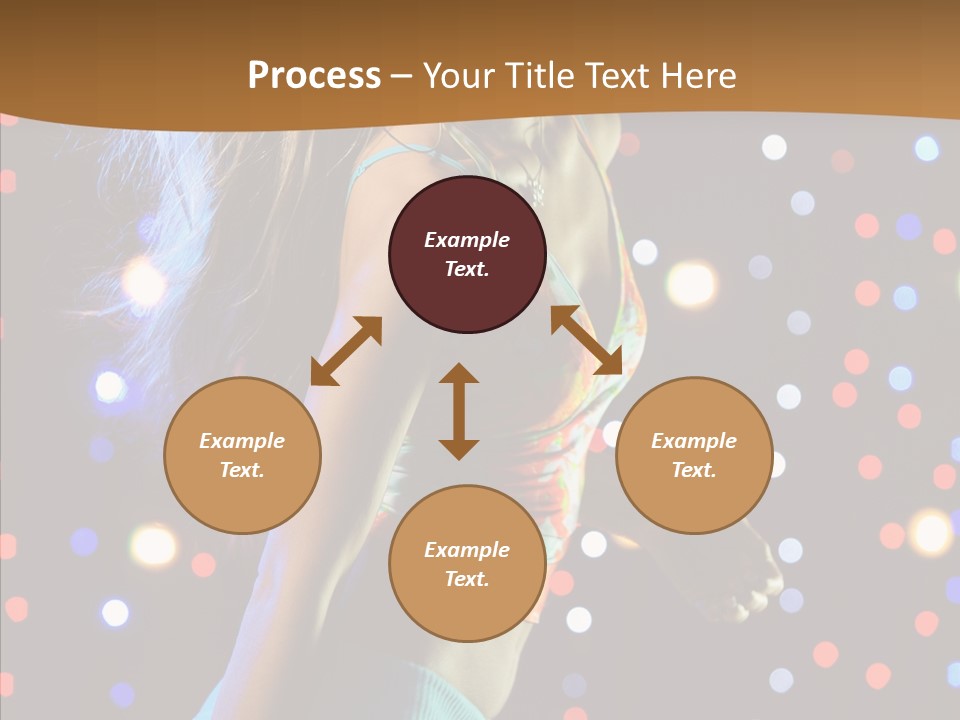 Dress Girl White PowerPoint Template