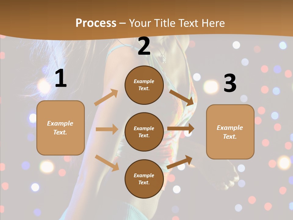 Dress Girl White PowerPoint Template