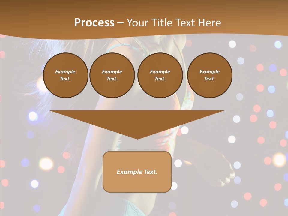 Dress Girl White PowerPoint Template