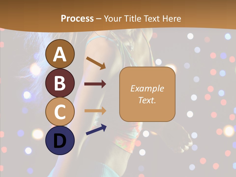 Dress Girl White PowerPoint Template