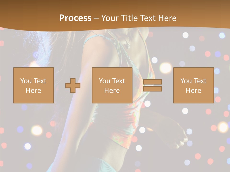 Dress Girl White PowerPoint Template