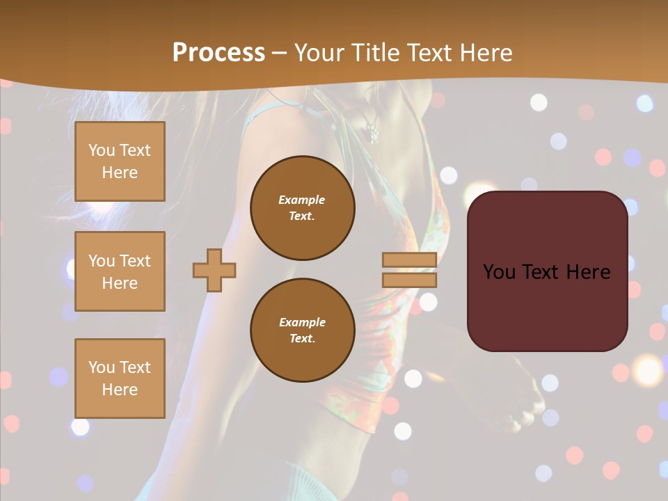 Dress Girl White PowerPoint Template