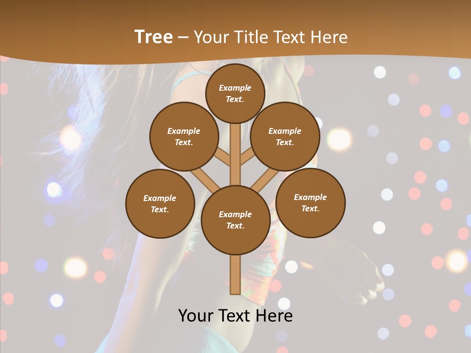 Dress Girl White PowerPoint Template