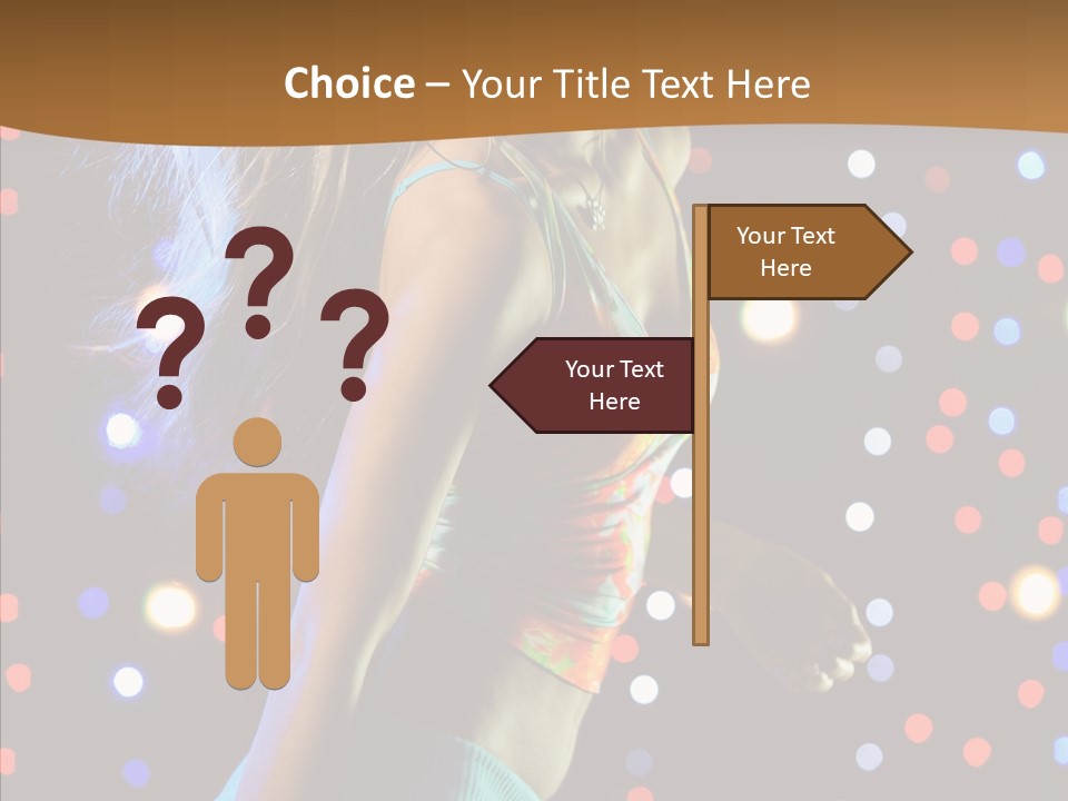 Dress Girl White PowerPoint Template