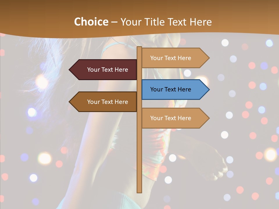 Dress Girl White PowerPoint Template