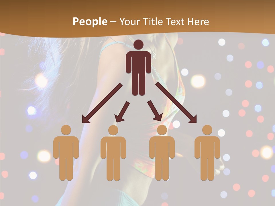 Dress Girl White PowerPoint Template