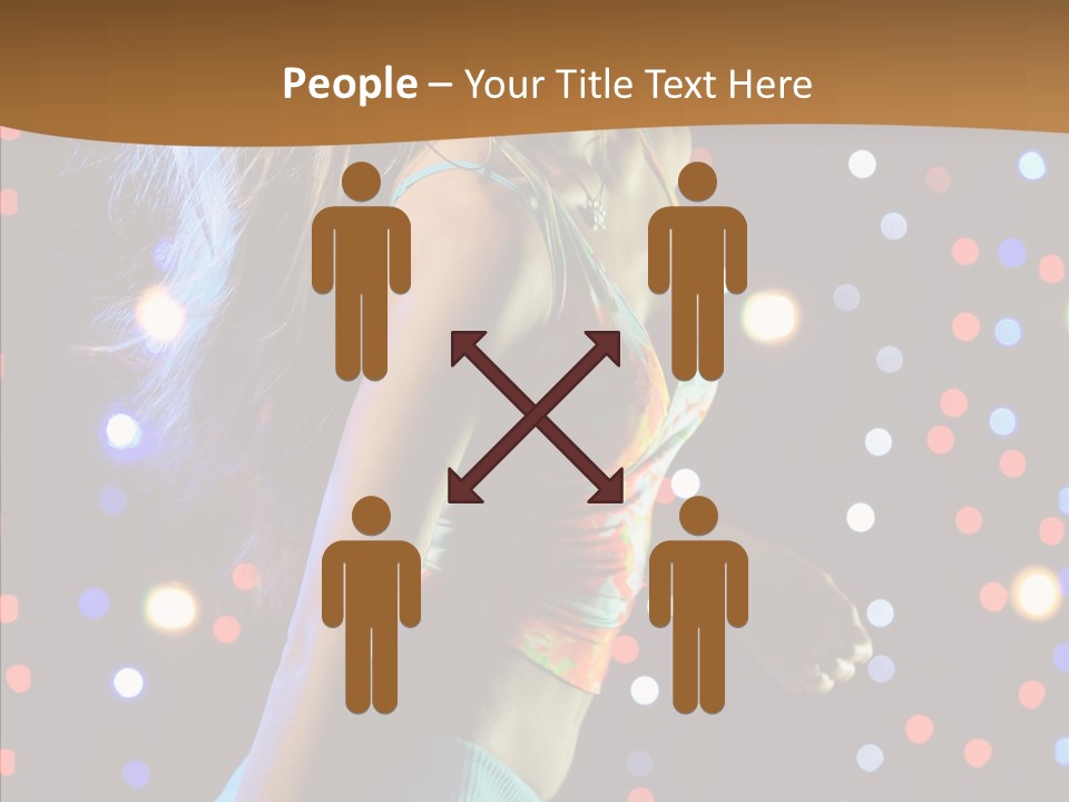 Dress Girl White PowerPoint Template