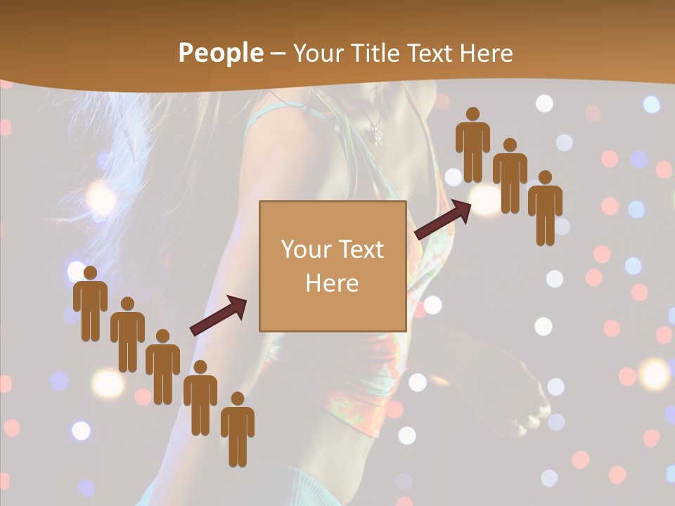 Dress Girl White PowerPoint Template