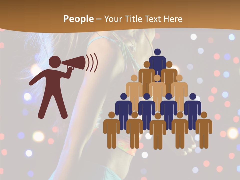 Dress Girl White PowerPoint Template