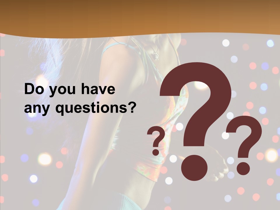 Dress Girl White PowerPoint Template