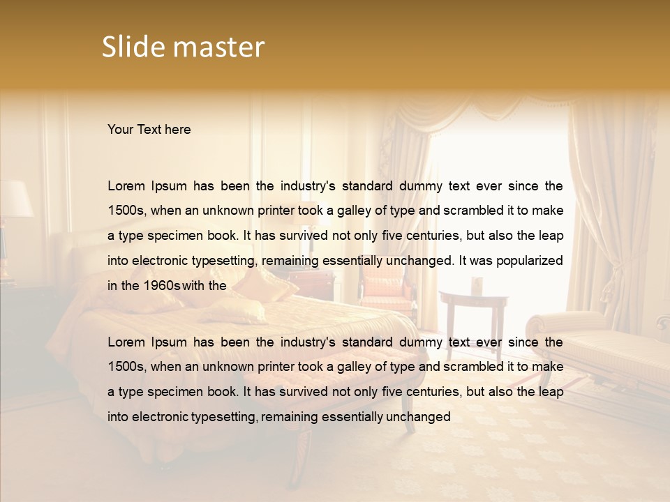Suite House Hotel PowerPoint Template