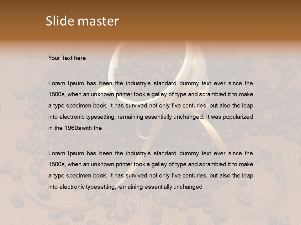 Roasted Glass Bean PowerPoint Template