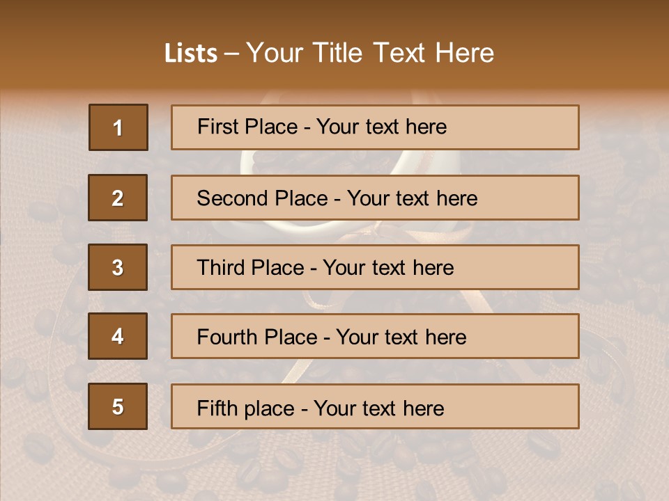 Roasted Glass Bean PowerPoint Template