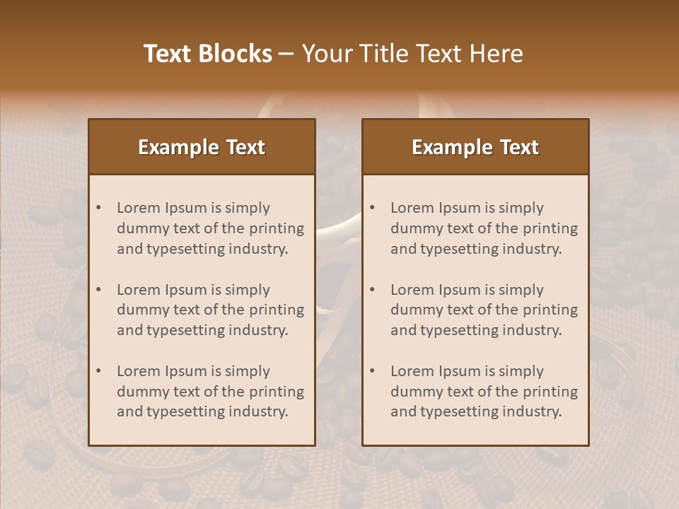 Roasted Glass Bean PowerPoint Template