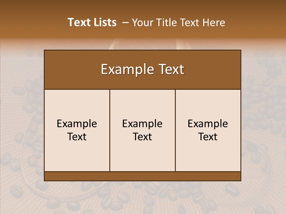 Roasted Glass Bean PowerPoint Template
