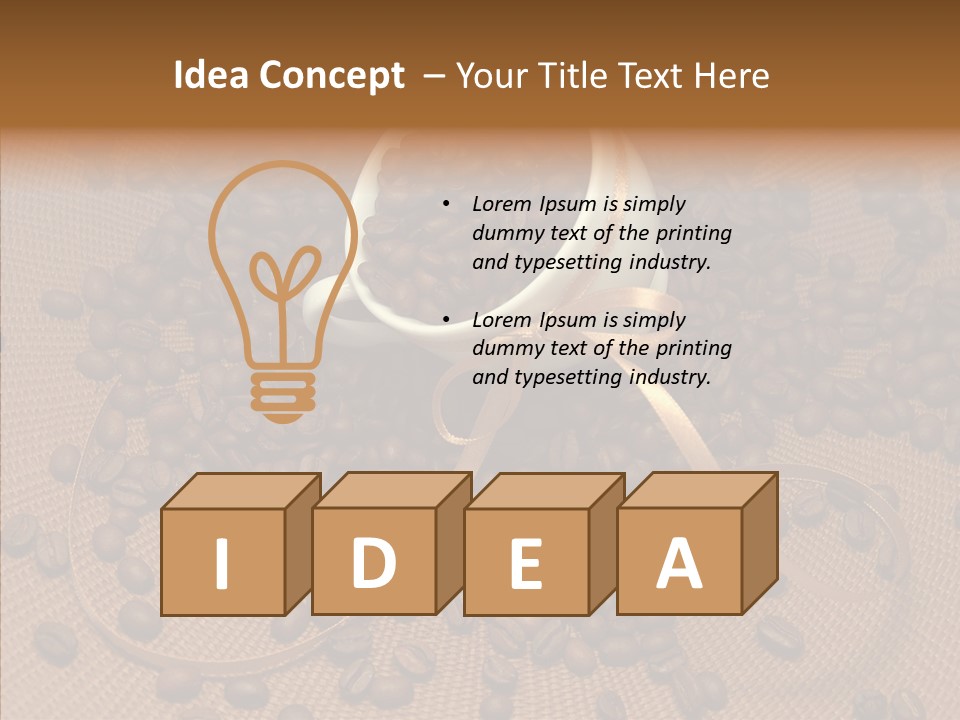 Roasted Glass Bean PowerPoint Template