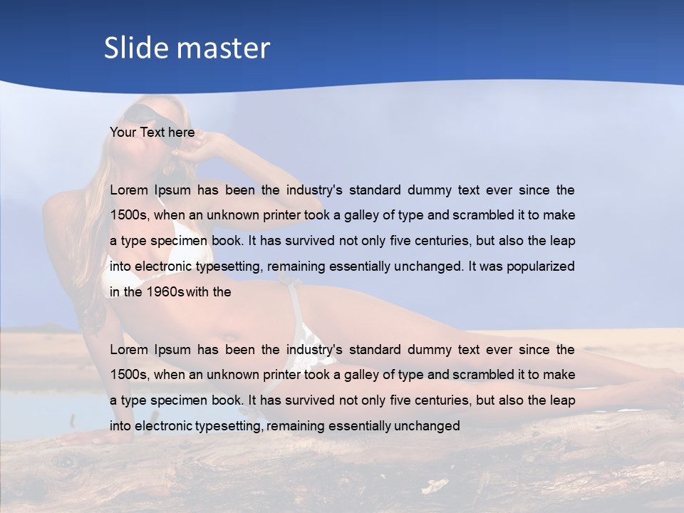 Pacific Sand Love PowerPoint Template