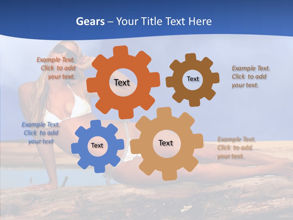 Pacific Sand Love PowerPoint Template