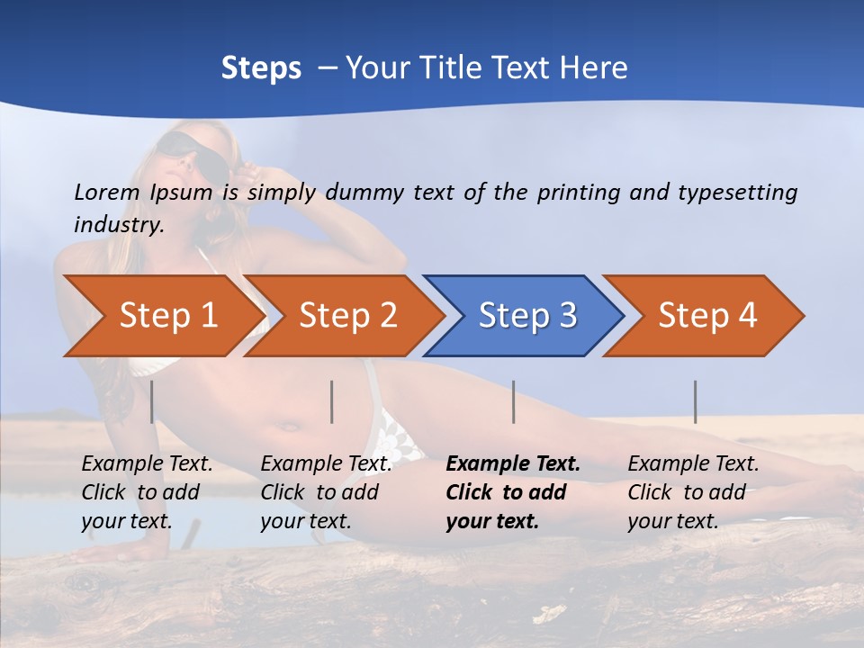 Pacific Sand Love PowerPoint Template