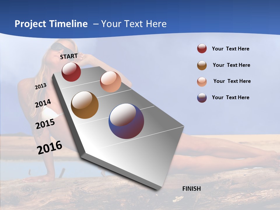 Pacific Sand Love PowerPoint Template
