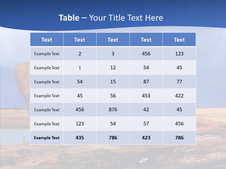 Pacific Sand Love PowerPoint Template