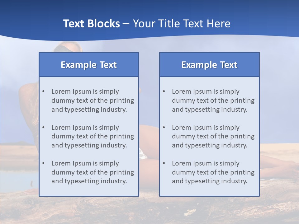 Pacific Sand Love PowerPoint Template