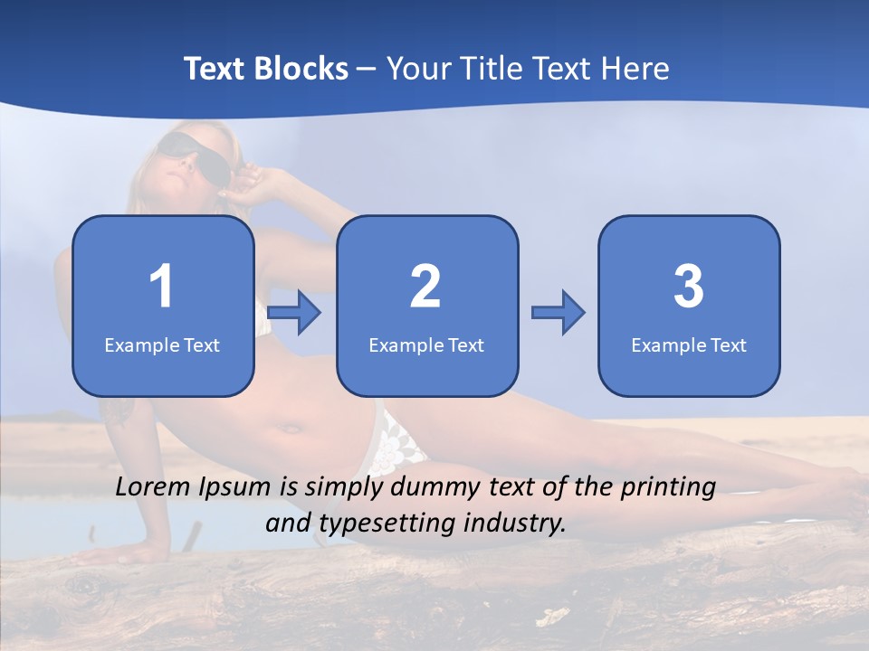 Pacific Sand Love PowerPoint Template